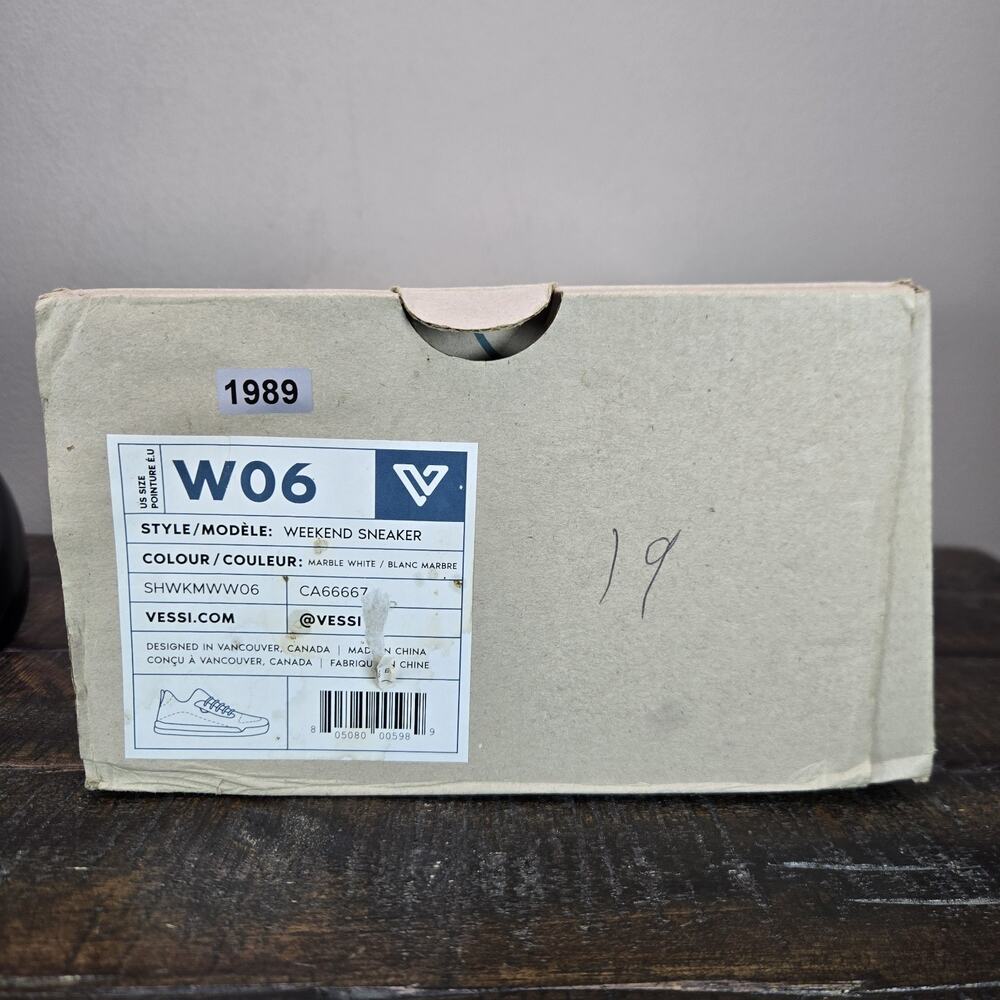 Vessi Weekend Sneaker Womens Size 6 Waterproof Shoes Marble White - Picture 12 of 12